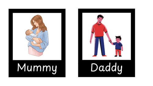 My Family Template and Family Labels | Teaching Resources