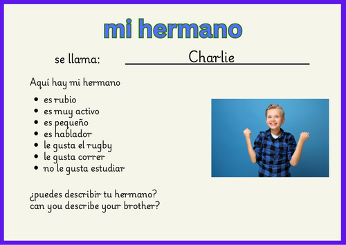 Mi hermano - my brother