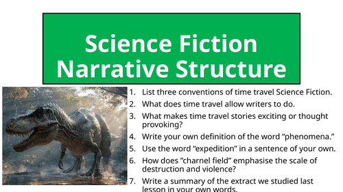Science Fiction - Narrative Structure (A Sound Of Thunder)