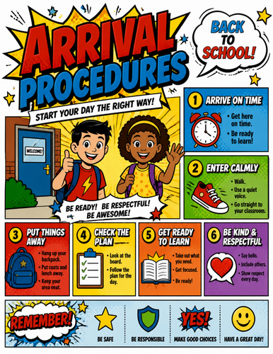Arrival Procedures I  Educational Poster
