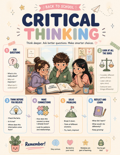 Critical Thinking I Educational Poster