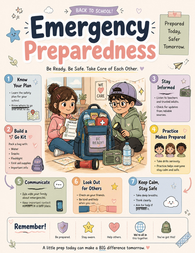 Emergency Preparedness I Educational Poster