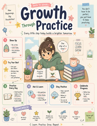 Growth Practice I Educational Poster