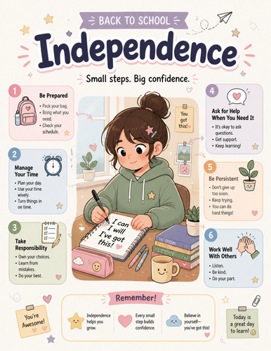 Independence I Educational Poster