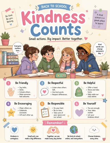 Kindness Counts I Educational Poster