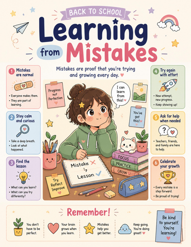 Learning From Mistakes I Educational Poster