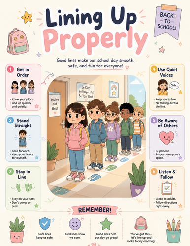 Lining Up Properly I Educational Poster
