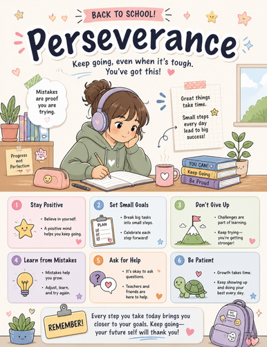 Perseverance I Educational Poster