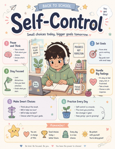 Self-Control I Educational Poster