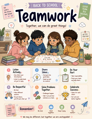 Teamwork I Educational Poster