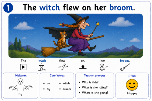 Room on the Broom by Julia Donaldson & Axel Scheffler –  Symbol Adapted Book
