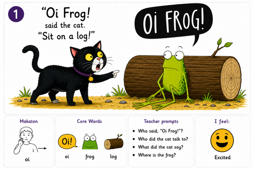 Oi Frog! by Kes Gray & Jim Field –  Symbol Adapted Book | ASD, SEN & SEND