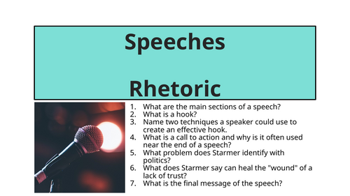 Speeches - Rhetoric (David Attenborough - Davos Speech)