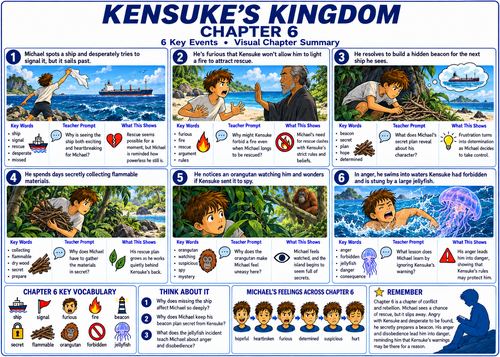 Kensuke’s Kingdom Chapters 6-10 SEND Symbol Supported Reading