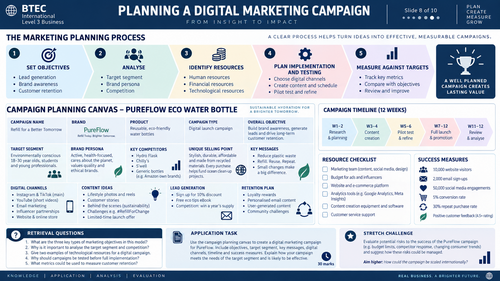 BTEC International Level 3 Business Unit 17 Digital Marketing | Teaching Resource