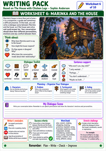 The House with Chicken Legs by Sophie Anderson | Complete KS2 English ...