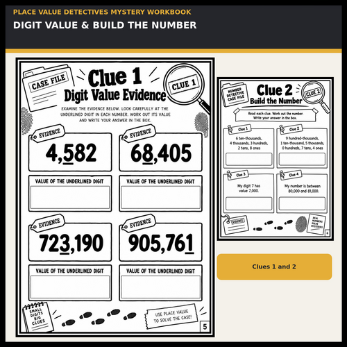 Place Value Detectives Maths Mystery Workbook | KS2 Worksheets with ...