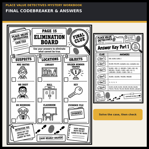 Place Value Detectives Maths Mystery Workbook | KS2 Worksheets with ...