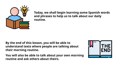 Daily Routine (Spanish) – Ready-to-teach | Teaching Resources