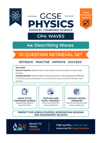 Edexcel Combined Science Physics Paper 1 | Unit 4 | 4a Describing Waves ...