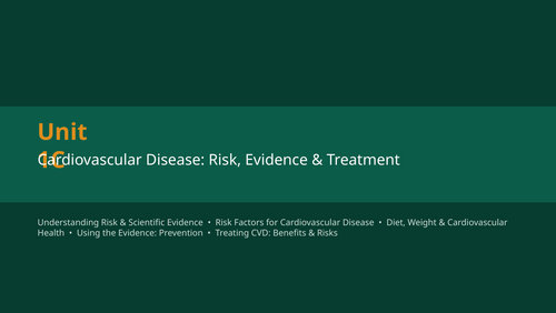 AS Biology International 1C- Cardiovascular Health and Risk -Edexcel ...