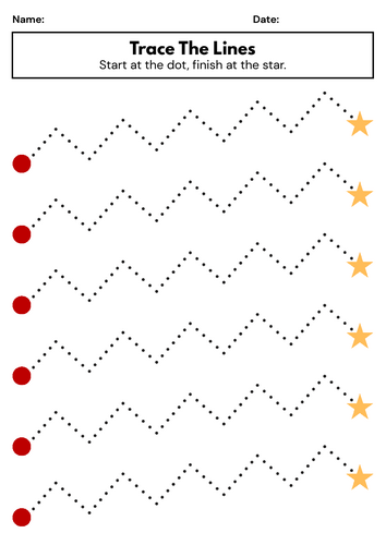 Line Tracing Worksheets | Pre-Writing Patterns & Pencil Control | EYFS ...