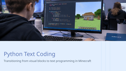 KS3 Minecraft Education: Coding Lesson 10 Computer Science
