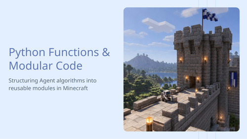 KS3 Minecraft Education: Coding Lesson 11 Computer Science