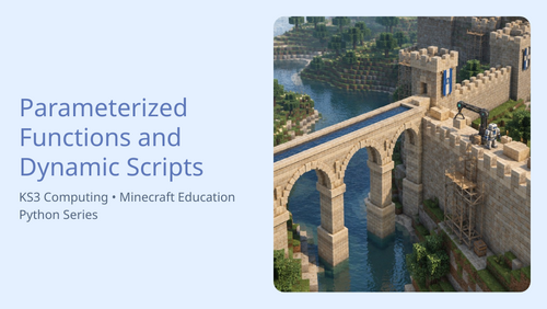 KS3 Minecraft Education: Coding Lesson 12 Computer Science