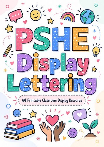 PSHE Display Lettering | A4 Printable Classroom Display | Primary ...
