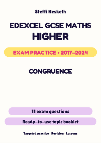 Edexcel GCSE Maths Higher: Congruence Exam Questions | 2017-2024 ...
