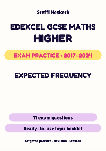 Edexcel GCSE Maths Higher: Expected frequency Exam Questions | 2017 ...