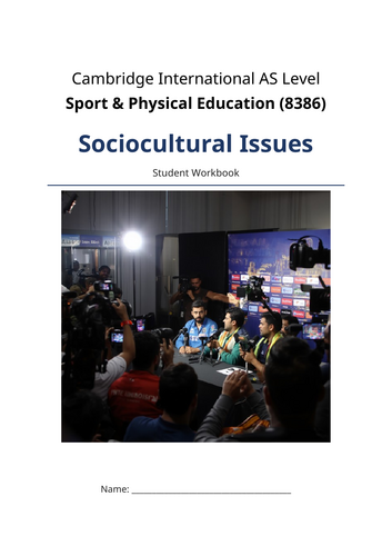 AS Level Sport & PE (8386) | Sociocultural Issues Student Workbook ...