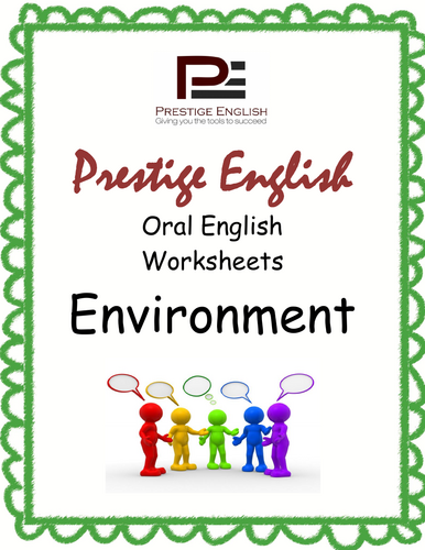 Oral / Speaking / Conversation - ENVIRONMENT (English Worksheets ...