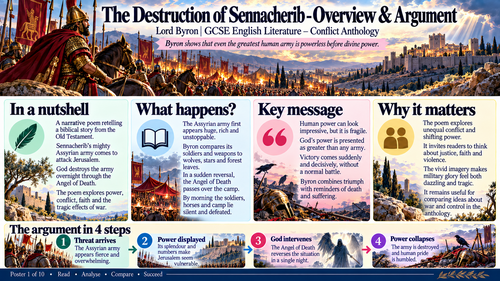 The Destruction of Sennacherib by Lord Byron | Pearson Edexcel GCSE English Literature | Conflict