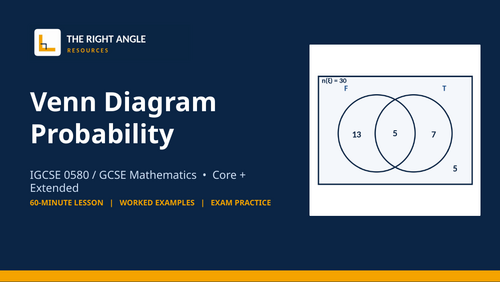 Venn Diagram Probability | IGCSE 0580 & GCSE Maths | Complete Lesson ...