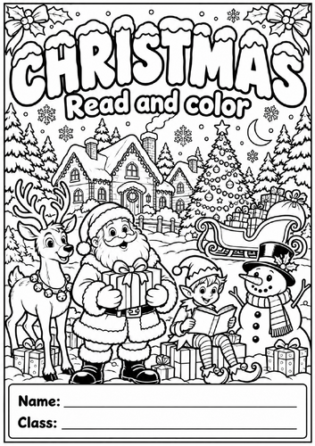 Christmas - Read and Color | Teaching Resources