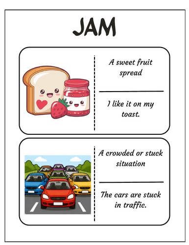 Multiple Meaning Words Flashcards | Vocabulary & Word Meaning Cards ...