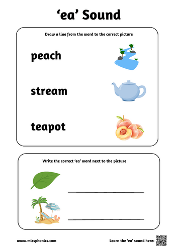 Phonics Worksheets | Alternative Spelling Match and Write Activities ...