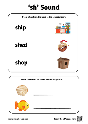 Phonics Worksheets | 22 Digraph & Trigraph Match and Write Activities ...
