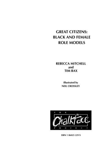 Free sample of Great Citizens: Black and Female Role Models | Teaching ...