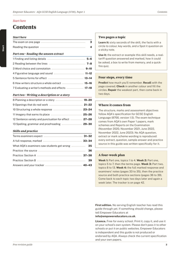 AQA GCSE English Language Revision Guide | Teaching Resources