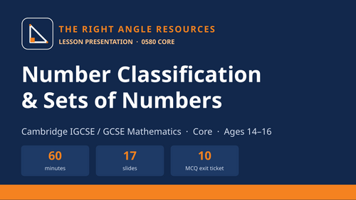 Number Classification & Sets of Numbers | IGCSE 0580 Core | Complete ...