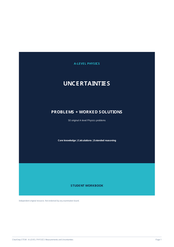 A Level Physics Uncertainty Worked Solutions
