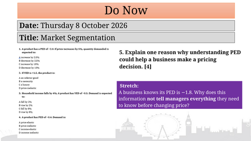 3.1.3 Target Market and Segmentation - AQA A Level (7138) | Teaching ...