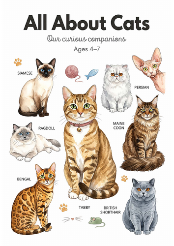 Cat Breeds - All About Cats EYFS KS1 | Teaching Resources