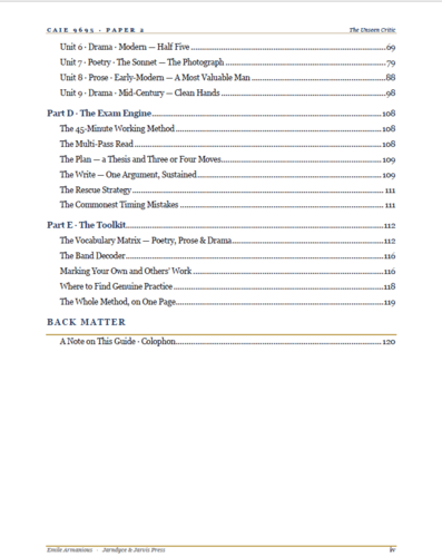 Paper 2 Unseen Cambridge A Level Literature 9695 | Revision Guide ...