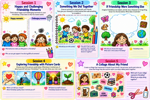 Friendship Relationships – 10 Creative Art & SEL Sessions (Grade 4 ...
