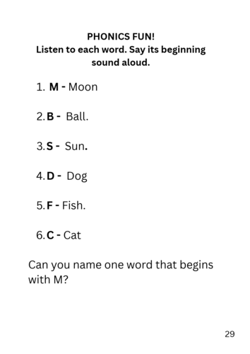Beginning Sounds & Initial Phonics Activity Book | EYFS / Pre-K ...