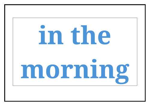 Daily Routines; Basic sentence building using; Pronoun I, Action Verbs ...